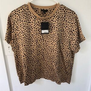 ATM Leopard Print Women's Top Size Small